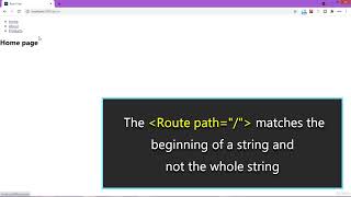 how to use route matchers switch and exact in web application
