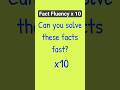 Can you solve these facts fast? x10 Fact Fluency #multiplication #multiplicationfacts #factfluency