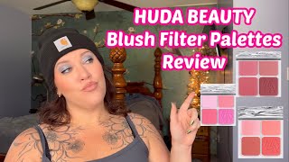 Testing all of the NEW Huda Beauty Blush Palettes! Swatches, Demos, and a look with every shade!