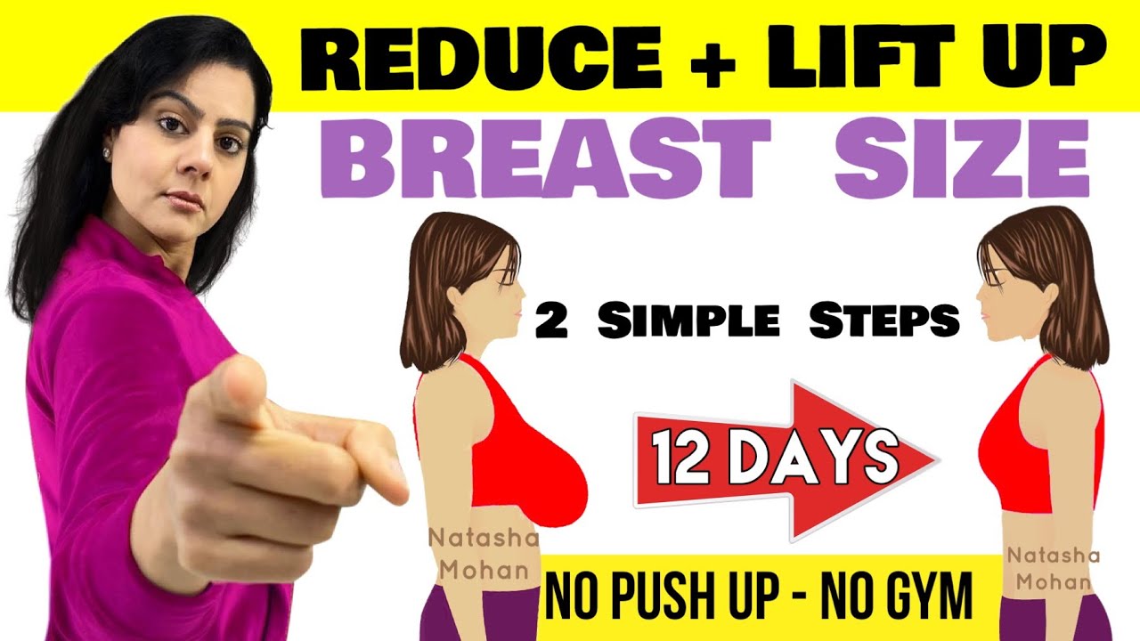 Lose Breast Fat + Lift Saggy Breast Size | 2 Simple Exercises To Reduce