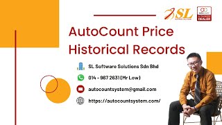AutoCount Price History (价格历史查询) | 快速查看客户和供应商的历史售价，开单更快