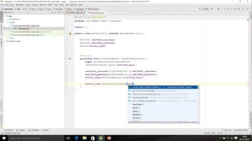 EditText & Button Example using Android Studio