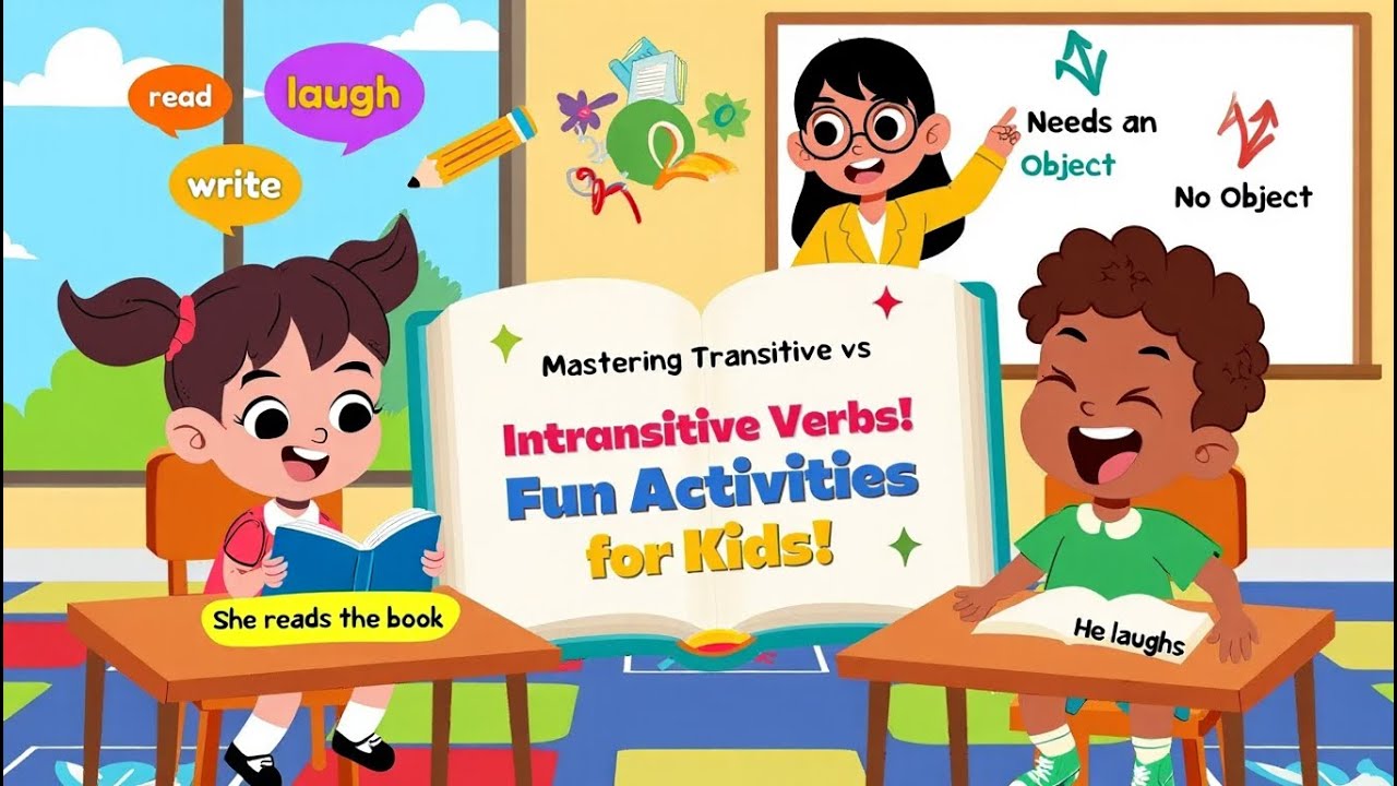 Mastering Transitive vs Intransitive Verbs: Fun Activities for Kids!