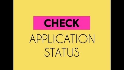 LICENCE APPLICATION STATUS CHECK