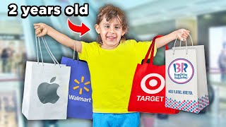 2 Year Old goes Shopping on his OWN!