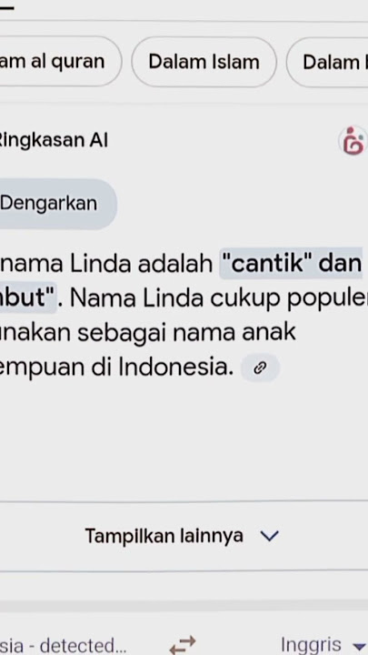 Apa itu arti nama Linda!?