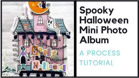 A SPOOKY HALLOWEEN SHAPED MINI PHOTO ALBUM | PROCESS VIDEO TUTORIAL | FTC