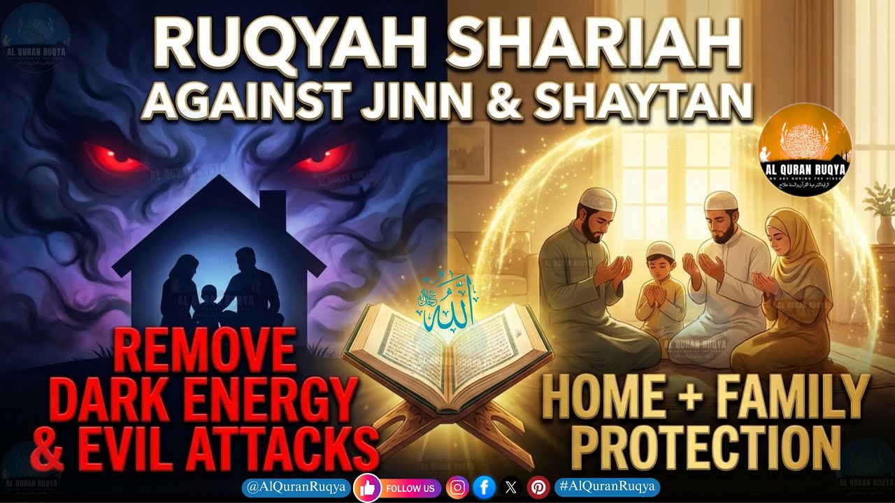 Ruqyah Shariah Against Jinn & Shaytan | Remove Dark Energy & Evil Attacks - Rukia Quran Protection