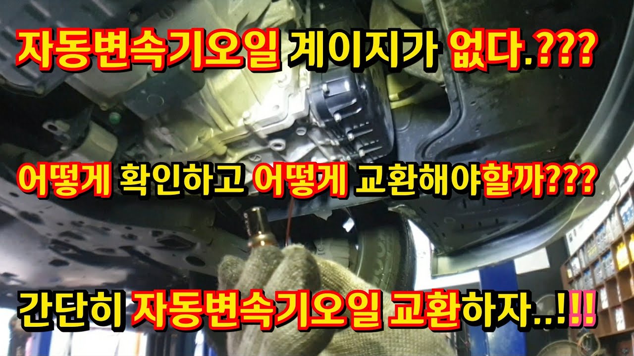 #올뉴 카니발 #오토밋션오일교환 #오토밋션오일교환방법
