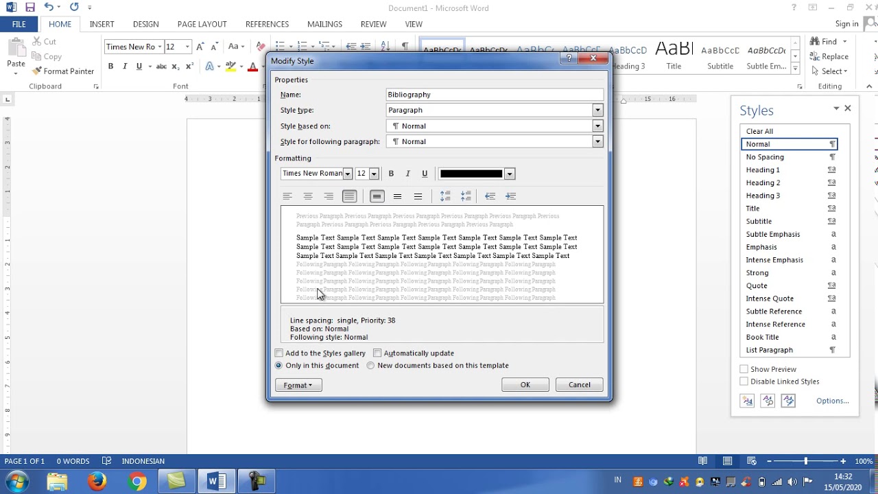 Bagian 1 Mengatur Margin Halaman