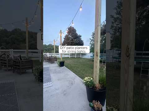 How to make DIY planters for string lights patiostringlights by DIY with the Daniels