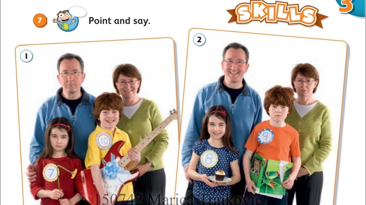 1.razred Our Discovery Island Starter Unit 3 My family, describing ...