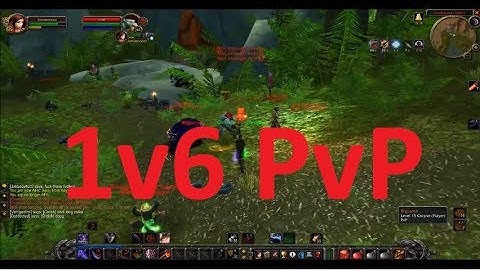Vanilla WoW Level 19 Twink 1v6 World PvP (Nostalrius)
