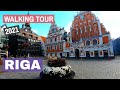 🇱🇻 Riga in autumn - Walking Tour of Riga, capital of Latvia 2021 in 4K