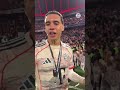 Olise And Jamal Musiala In Bayern S League Title Celebration Soccer Viralvideo Football Bayern