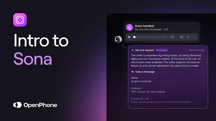 Intro to Sona, Quo's (formerly OpenPhone) new AI agent
