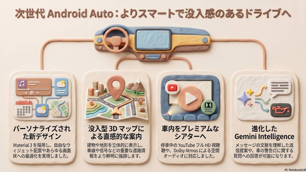 全面刷新！「Android Auto」ウィジェットなど新機能展開 – Jetstream