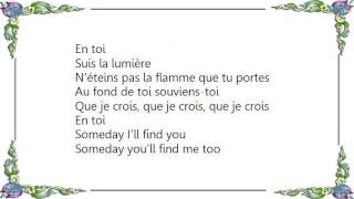 Céline Dion - I Believe in You Je Crois en Toi Lyrics