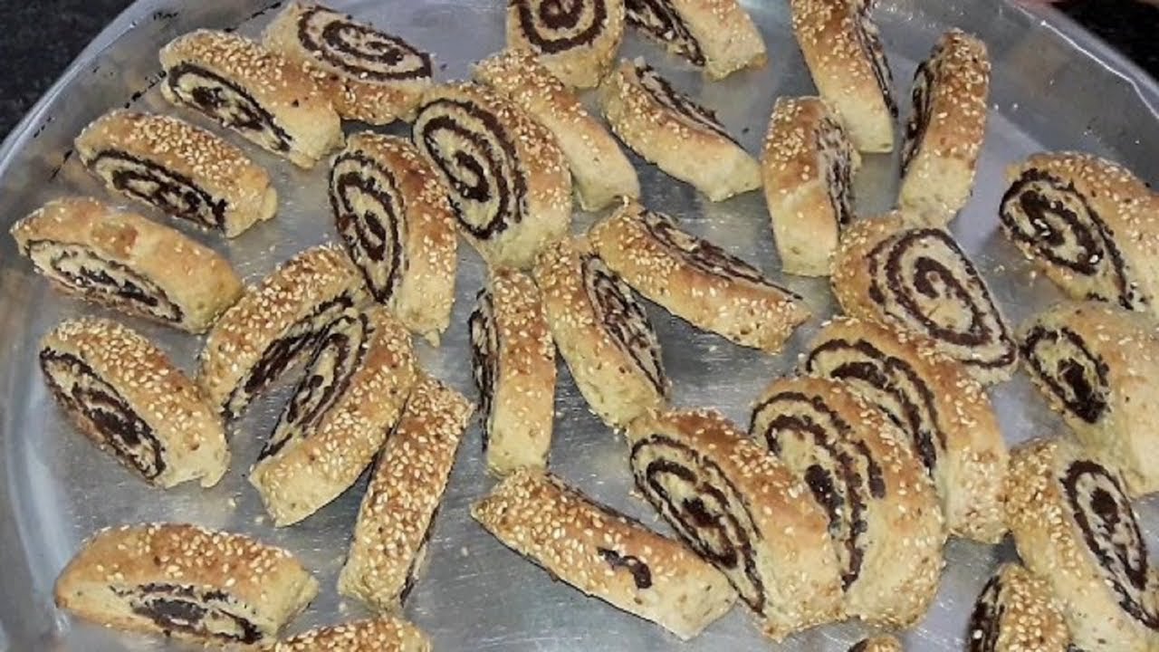 مقروطة التمر اللذيذه سهله و سريعه بنص كيلو دقيق من مطبخ خلود