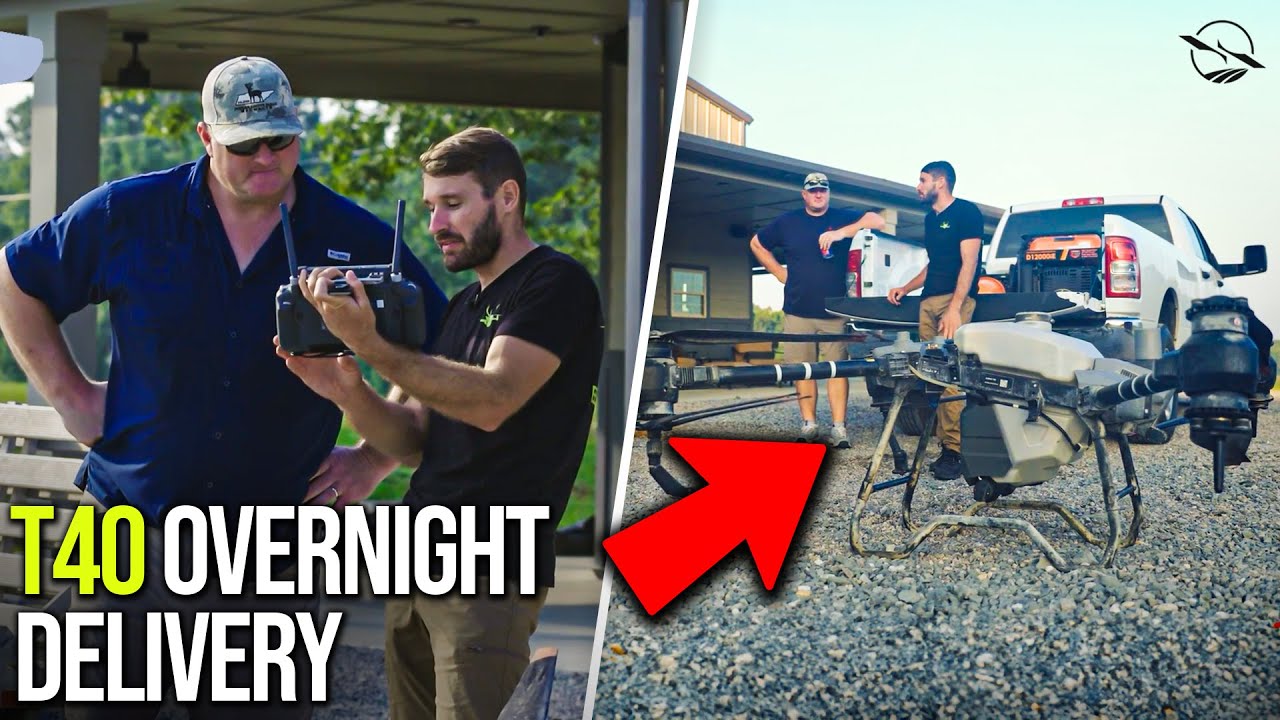 Customers First time flying the Agras T40