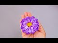 Ribbon flower making  diy craft ideas  amazing flower making with ribbon