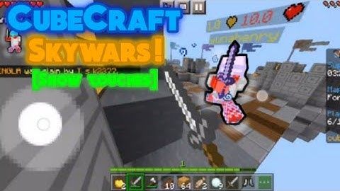 Skywars New touch controls! CubeCraft (mcpe) #minecraft
