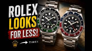 Timex Borrows Iconic Rolex Styling For an Affordable Automatic GMT Travel Watch
