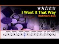 004 I Want It That Way - Backstreets Boys (★★☆☆☆) | Pop Drum Cover, Score, Sheet, Lessons