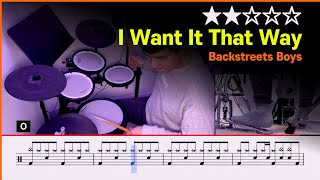 [Lv.03] Want It That Way - Backstreets Boys (★★☆☆☆) | Pop Drum Cover, Score, Sheet, Lessons screenshot 4