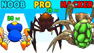 NOOB vs PRO vs HACKER in Insect Evolution Run Gameplay All Levels!