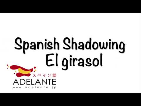 【スペイン語会話】El girasol「シャドーイング」で会話力UP！