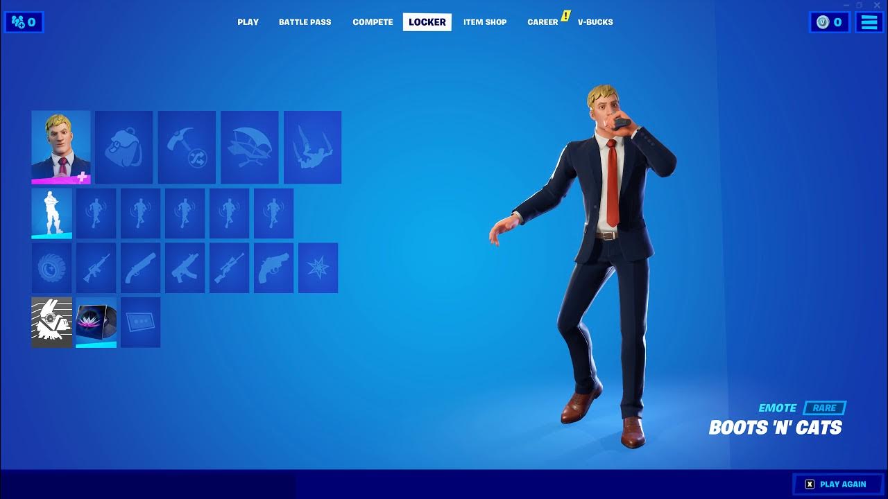 Boots 'n' Cats Fortnite Beatbox Emote Ingame (Agent Jones Beatboxing