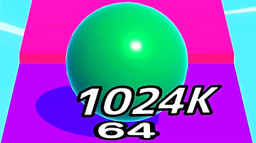 Ball Run Infinity Number Up To (128M, 256M, 512M, 1024M) ! All Levels Gameplay Part 321 android, ios