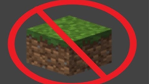 If I touch a grass block in minecraft, the video ends
