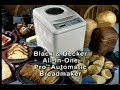 Black  decker allinone pro automatic breadmaker instructional 2000 vhs