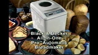 Black & Decker All-In-One Pro Automatic Breadmaker Instructional Video  (2000) [VHS] 