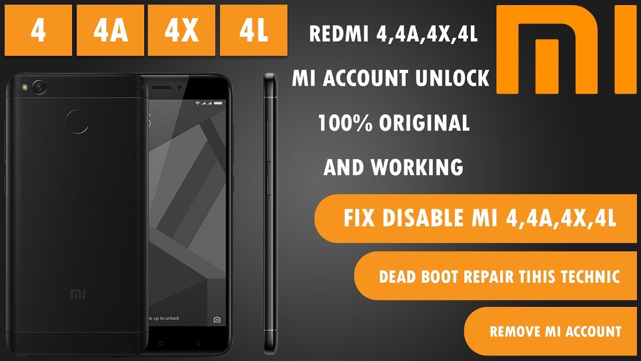 Redmi 6 Mi Account Unlock