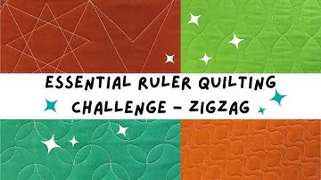 Essential Ruler Quilting Challenge, Part One: Lines | Zigzag Design | WeAllSew