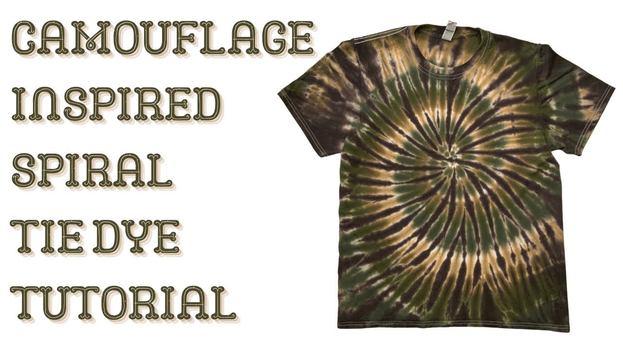 Tie-Dye Pattern: Camouflage Spiral YAY! These are the colors… 