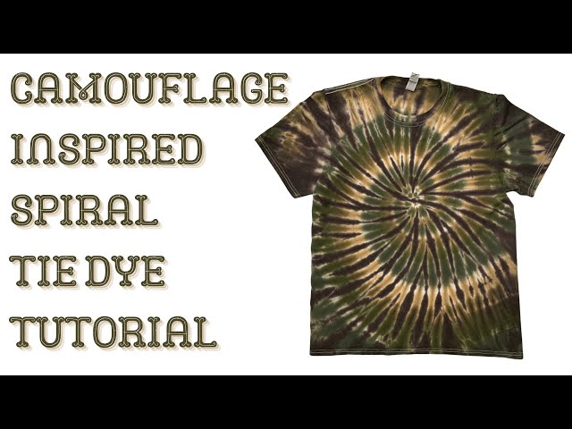 Tie-Dye Pattern: Camouflage Spiral YAY! These are the colors