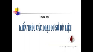 Bài 12. Các loại kiến trúc CSDL