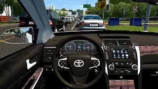 2015 Toyota Camry XV 55 - City Car Driving [Steering Wheel Game Play] screenshot 5