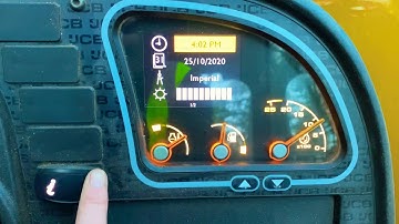 How to change the time in a JCB Telehandler