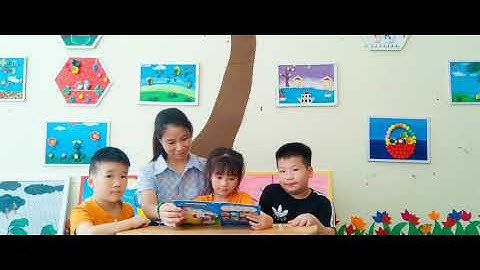 Hưởng ứng ngày hội đọc sách của các bé lớp 5 tuổi A2