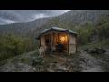 Heavy Rain, Thunder, and Firelight &mdash; A Wild Camp Night with My Dog (Nature ASMR)