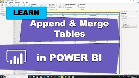 Append and Merge Tables in Power BI