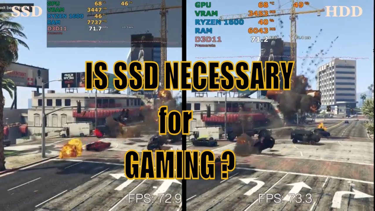 excuse Messy Description SSD vs HDD Performance Benchmarks , Game Loading & FPS Test - YouTube