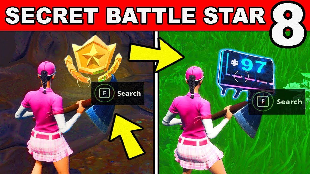 WEEK 8 SECRET BATTLE STAR FOUND AT A LOCATION HIDDEN WITHIN LOADING SCREEN 8 REPLACED FORTBYTE 97
