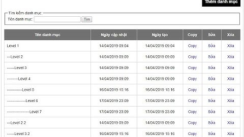 Bài 15: Hướng dẫn tạo quản trị menu đa cấp trong PHP - Phần 1