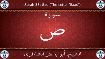 القرآن الكريم بصوت أبوبكر الشاطري - سورة ص